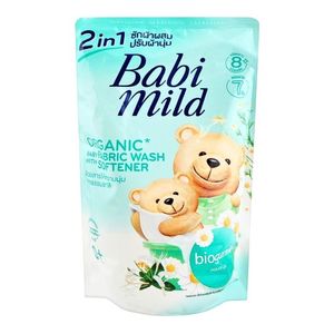 Babi Mild Organic 2 in 1 Bioganik Baby Fabric Wash with Softener 530ml